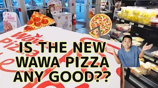 LET'S TRY THE NEW WAWA PIZZA || IS IT ANY GOOD? || CONVENIENCE STORE FOOD