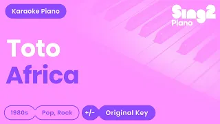 TOTO - Africa (Piano Karaoke)
