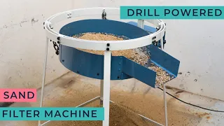 Make A Sand Sieving machine || DIY Drill Powered Sand Sieving Machine