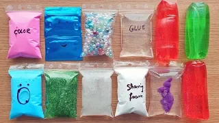 Making Crunchy Slime With Bags And Water Toys - Satisfying Slime Videos