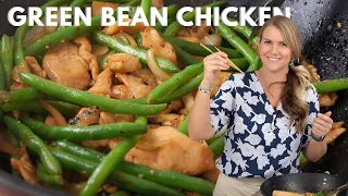 EASY Green Bean Chicken Stir Fry Recipe!!