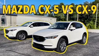 The Mazda CX-5 vs Mazda CX-9 Grand Touring Comparison in 8 Minutes