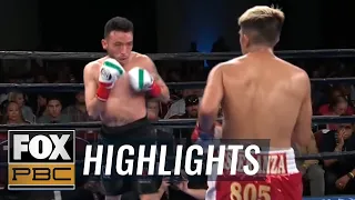 Jose Balderas drops Julio Garcia 4 times before the fight was called | HIGHLIGHTS | PBC BOXING