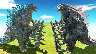 Legendary Godzilla War - Growing Godzilla 2014 VS Grim Godzilla, Size Comparison Godzilla