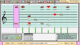 Chaos Angel Act 1 (Sonic Advance 3) in Mario Paint Composer