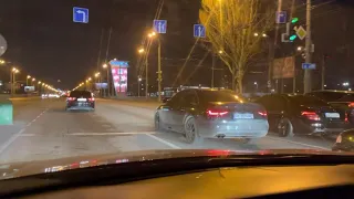 C300 AMG уничтожил Passat b7 | Шашки по городу | 0-100 со светофора