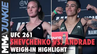 Valentina Shevchenko vs. Jessica Andrade weigh-in highlight | UFC 261