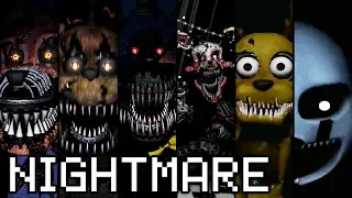 Evolution of Nightmare Animatronics in FNAF (2015-2019)