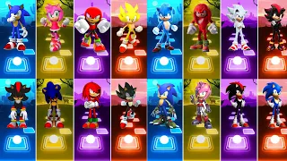 All Video Meghamix - Sonic - Amy - Knuckles - Super Sonic - Sonic The Hedgehog || Tiles Hop Game 🎯🎶