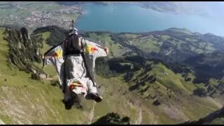 Wingsuit Gliding through the 'Crack' Gorge in Switzerland