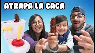 Atrapa la Caca | Baño Boom | Destapa y Atrapa Family Juega