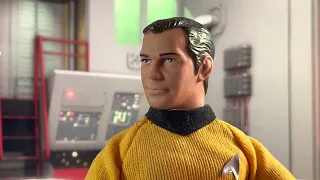 STAR TREK - Kirk outsmarts Nomad from the episode “The Changeling” with action figures