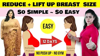 Reduce Breast Fat Naturally + Lift Up Breast Size For Total Beginners ( Easy + No Equipment )