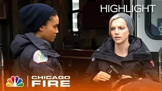 Brett and Foster Corner a Truck That Tries to Rush Them - Chicago Fire