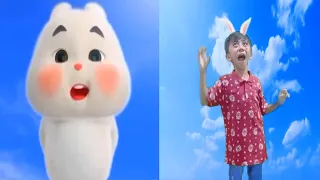 Imitate Super cute fat rabbit | green rabbit cute part 6