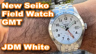 New Seiko 5 Sports Field GMT!! ️I have a feeling this will be another big hit!! ️SBSC009 White