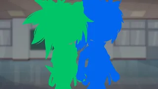 //💙Bring your brother to school💚// meme // My Sonic AU // Sonic Underground // *read desc*