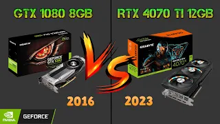 GTX 1080 vs RTX 4070Ti - Test in 5 games with benchmark results.