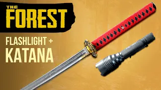 How to GET the KATANA and FLASHLIGHT - The Forest