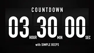 3.5 Hours Countdown Timer Flip Clock ✔️