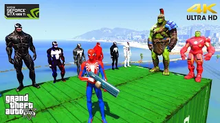 GTA 5 Epic Ragdolls | Spiderman and Super Heroes Minions Jumps/fails (Euphoria Physics)Episode -155