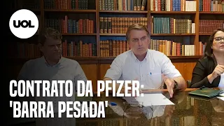 Bolsonaro volta a criticar contrato de vacinas da Pfizer contra covid-19: 'Barra pesada'