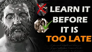 9 Stoic Lessons MEN learn TOO late in life | Stoicism