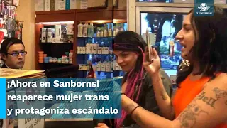 Reaparece mujer trans discutiendo con un empleado para entrar al baño