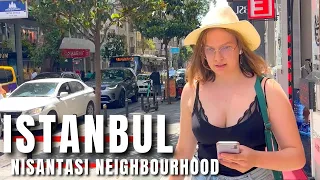 Istanbul City Walking Tour|Nişantaşı Nightlife |April 2021|4k UHD60fps