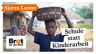 Sierra Leone: Schule statt Kinderarbeit