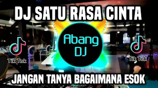 DJ SATU RASA CINTA REMIX FULL BASS VIRAL TIKTOK TERBARU 2022 JANGAN TANYA BAGAIMANA ESOK