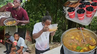 Pumpkin Peas Soup (w) Beef | Cow Skin | Chicken foot | Chicken Neck |this soup really delicious