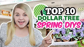 10 Genius DOLLAR TREE SPRING DIYS 2022 (Easy but Impressive!) NOT TACKY! | Krafts by Katelyn