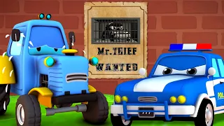 The Tractor Who Cries Thief + More Kids Vehicles Cartoon Shows