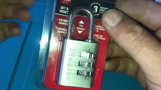 Вскрытие кодового навесного замка master lock 630D скрепкой