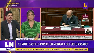 Francisco Tudela: "Pedro Castillo parece un monarca del siglo pasado"