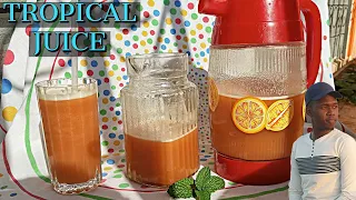 Not your ordinary TROPICAL JUICE recipe (Secret ingredient) The best Tropical Pineapple juice recipe