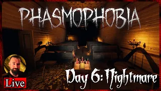 First time playing Phasmo - Day 6: Nightmare Mode Engaged