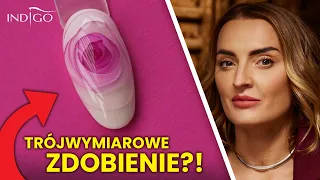 Róża 3D zatopiona w paznokciu – zdobienie 3D krok po kroku! | Indigo Nails