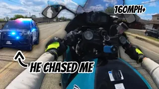 SUPERBIKE POLICE CHASE + WHEELIES!!!