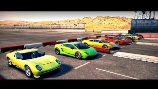 World's Greatest Drag Race! FASTEST Lamborghini's All in One Race | Forza Motosport 4