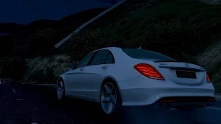 NIGHT RIDE - Mercedes Benz S63 AMG W222 - GTA V _REVIEW