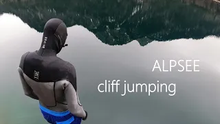 CLIFF JUMPING with Riede94 /Alpsee/