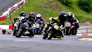 Moto GP for Kids from 6 years of Age!! Cool FAB Rookies... British Minibikes Champ. 2018 Rd 4 Rowrah