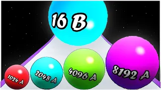 Number Merge-Ball Number Games - Gameplay Walkthrough - Infinty mode reach 16B Max Levels