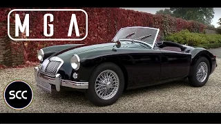 MG MGA ROADSTER 1959 - A test drive in top gear - Engine sound | SCC TV