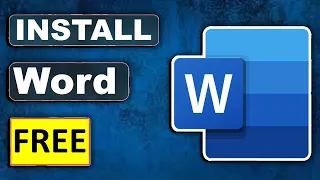Free Download & Install Microsoft Word Office on Laptop/PC Tutorial