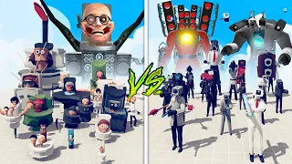 SKIBIDI TOILET vs TITAN SPEAKERMAN & CAMERAMAN TEAM - Totally Accurate Battle Simulator TABS