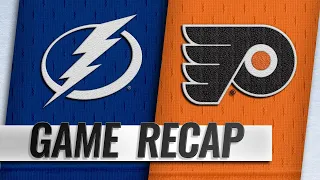 Lightning hang on to beat Flyers in OT, 6-5