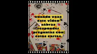 🔊📣📢🙋‍♀️Cuando veas este video sabrás responder preguntas con estas cartas 🍀🎇🧚‍♂️✨😇